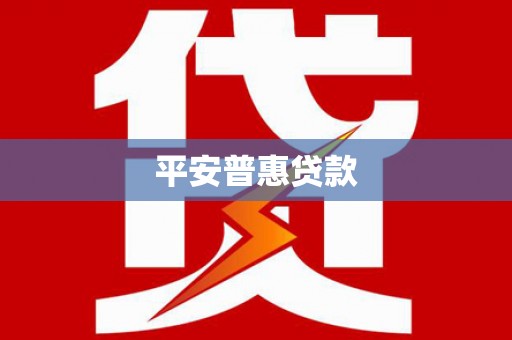 从江平安普惠贷款
