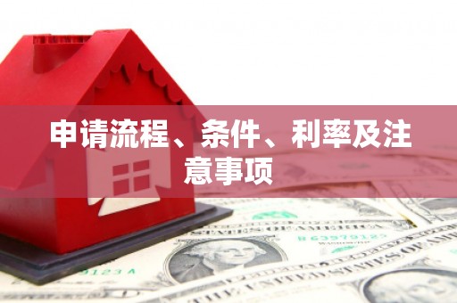 从江申请流程、条件、利率及注意事项