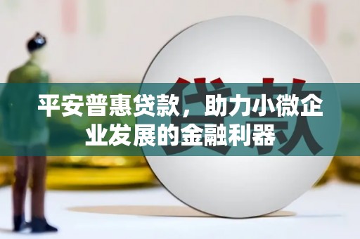 从江平安普惠贷款，助力小微企业发展的金融利器