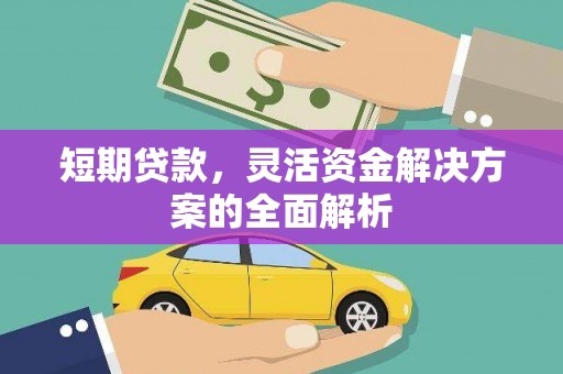 从江短期贷款，灵活资金解决方案的全面解析