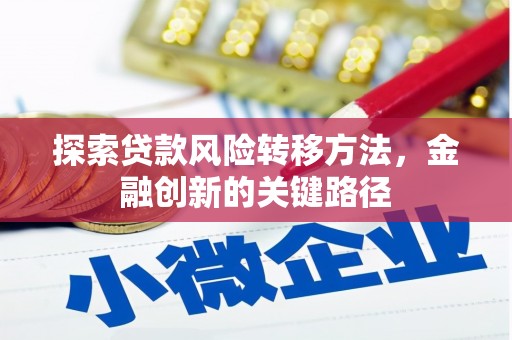 从江探索贷款风险转移方法，金融创新的关键路径