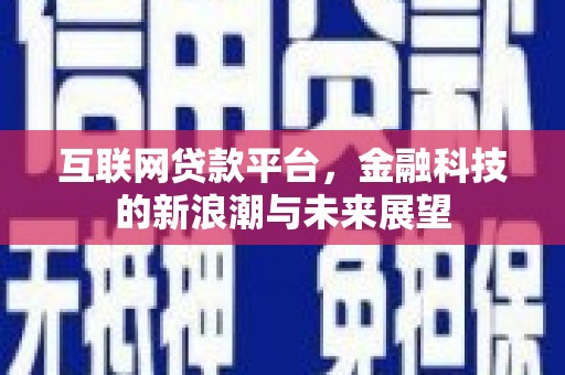 从江互联网贷款平台，金融科技的新浪潮与未来展望