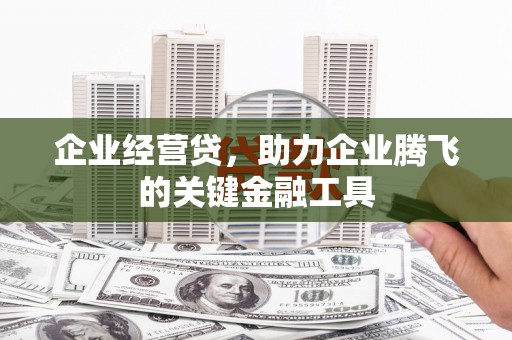 从江企业经营贷，助力企业腾飞的关键金融工具