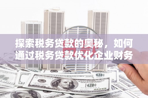 从江探索税务贷款的奥秘，如何通过税务贷款优化企业财务