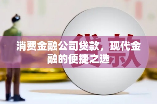 从江消费金融公司贷款，现代金融的便捷之选
