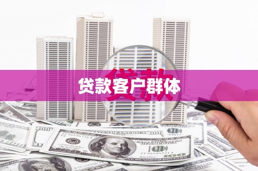 从江贷款客户群体