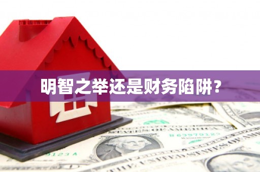从江明智之举还是财务陷阱？