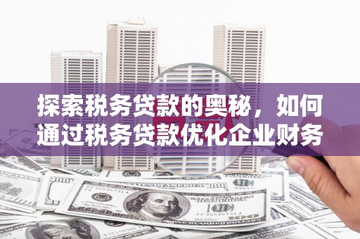 从江探索税务贷款的奥秘，如何通过税务贷款优化企业财务