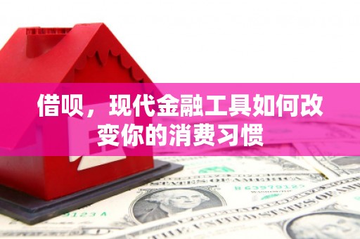 从江借呗，现代金融工具如何改变你的消费习惯