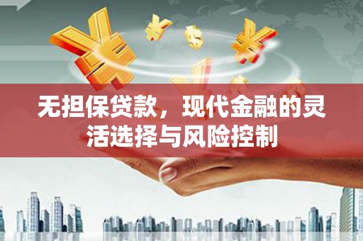 从江无担保贷款，现代金融的灵活选择与风险控制