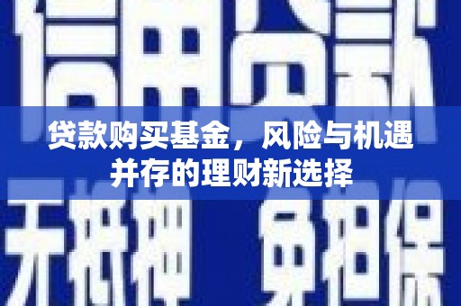 从江贷款购买基金，风险与机遇并存的理财新选择