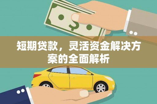 从江短期贷款，灵活资金解决方案的全面解析