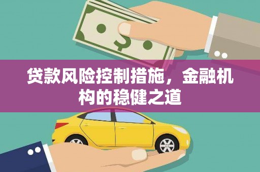 从江贷款风险控制措施，金融机构的稳健之道