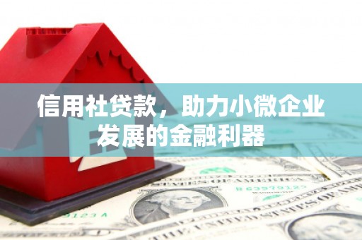 从江信用社贷款，助力小微企业发展的金融利器