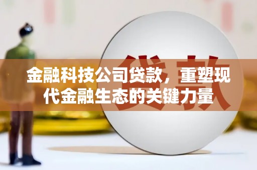 从江金融科技公司贷款，重塑现代金融生态的关键力量