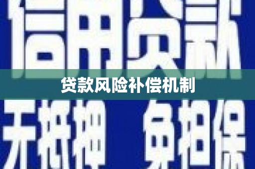 从江贷款风险补偿机制