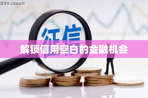 从江解锁信用空白的金融机会