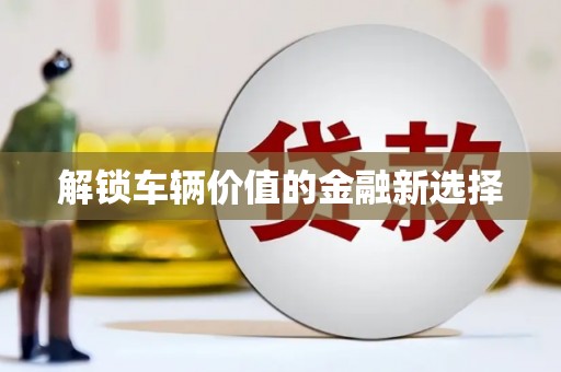 从江解锁车辆价值的金融新选择