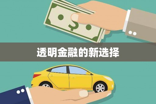 从江透明金融的新选择