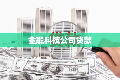 从江金融科技公司贷款