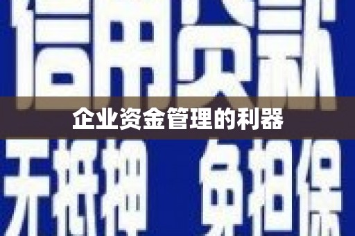 从江企业资金管理的利器