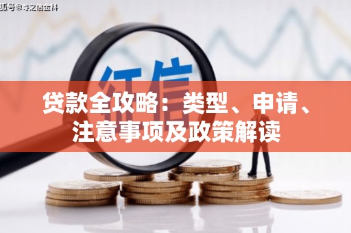 从江贷款全攻略：类型、申请、注意事项及政策解读