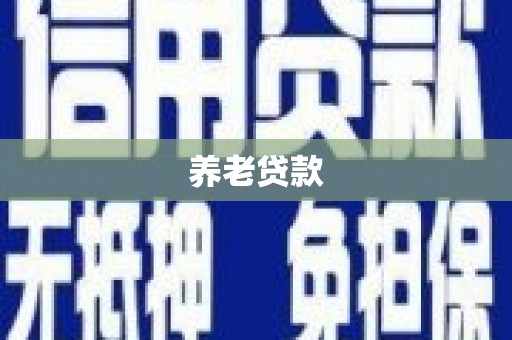 从江养老贷款